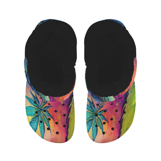 Mary JanePrint Fleece Lined Adults Clogs