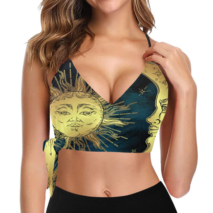 Sun and Moon Knot Side Bikini Top
