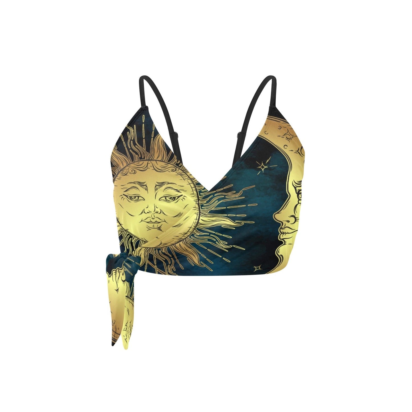Sun and Moon Knot Side Bikini Top