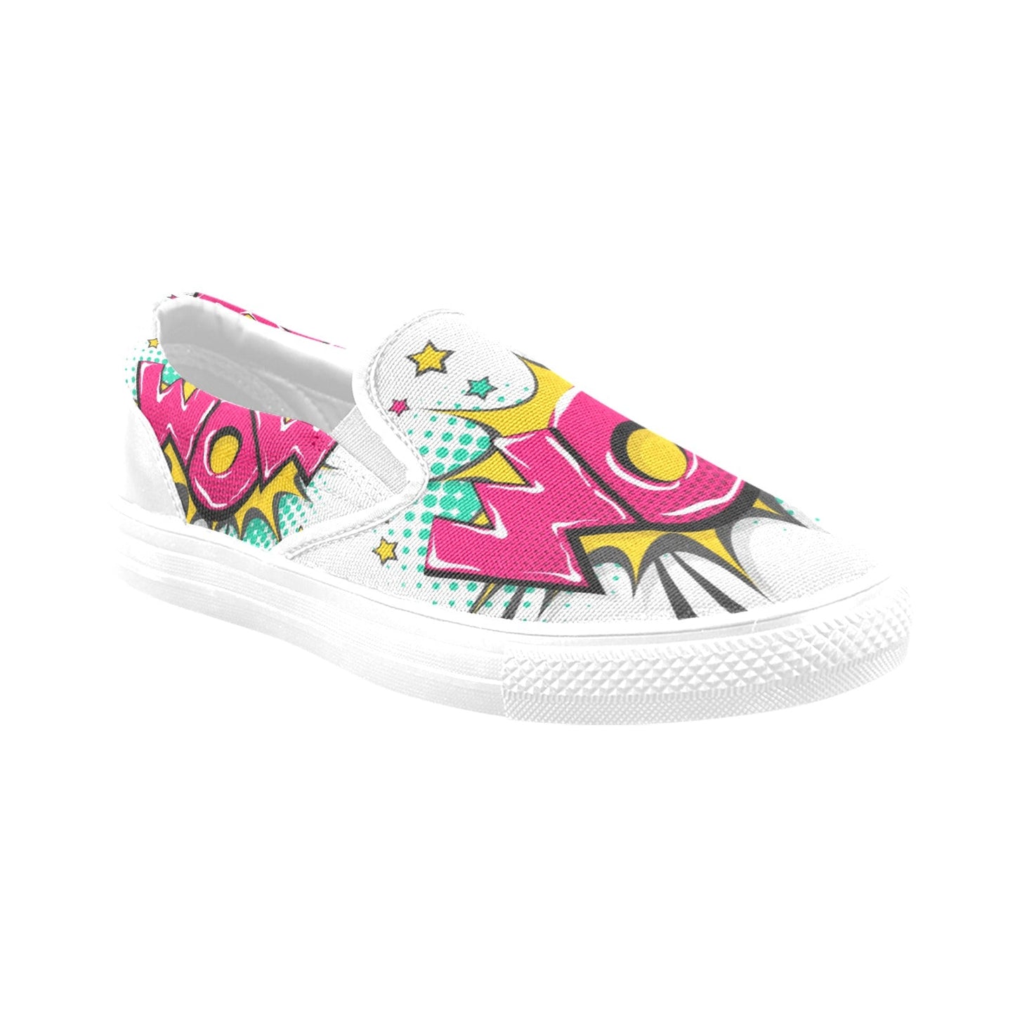 Wow Comic Book Slip-on Shoes
