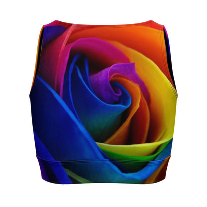 Woman's Rose Zipper Top