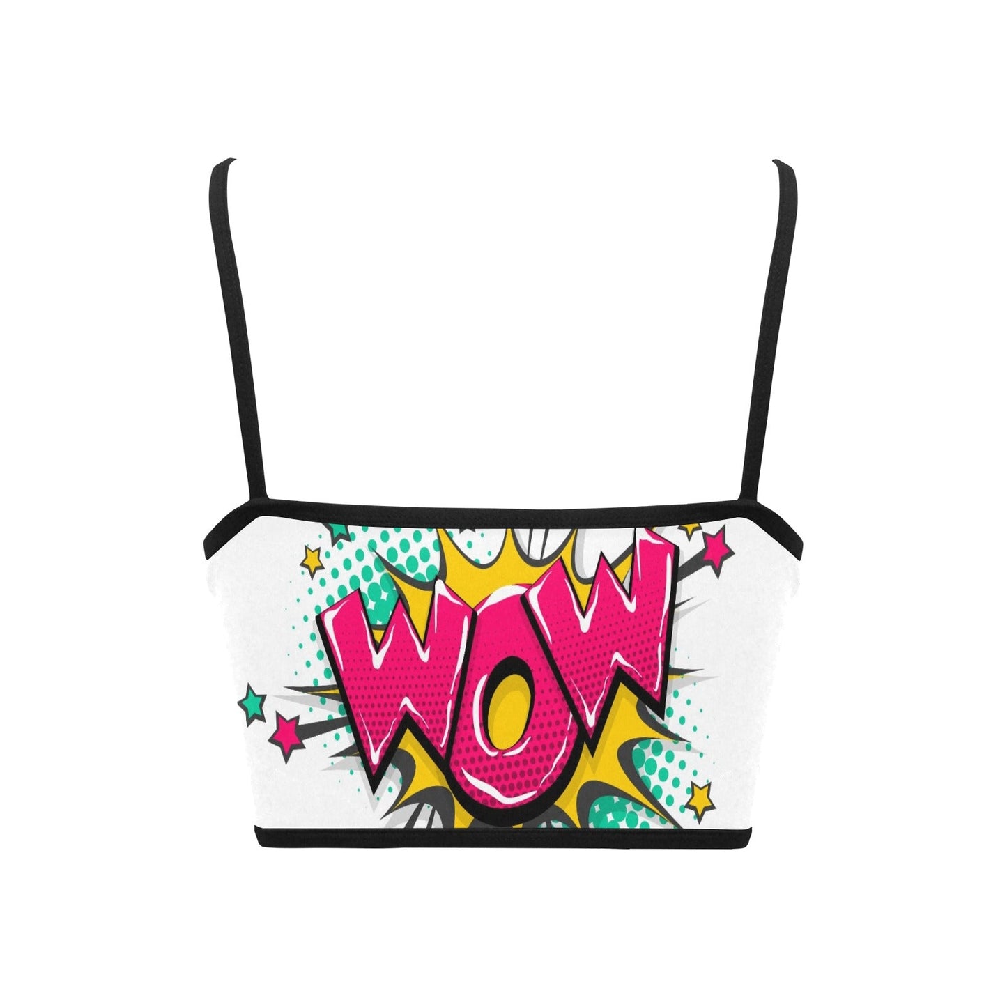 Women's Comic Book Spaghetti Strap Crop Top