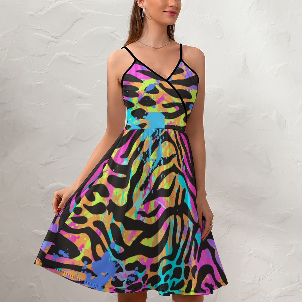 Women's Leopard Print Sun Dress
