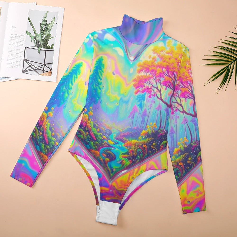 Women's Turtleneck Long Sleeve Bodysuit