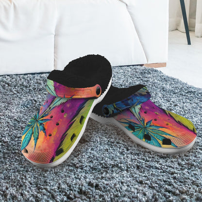 Mary JanePrint Fleece Lined Adults Clogs