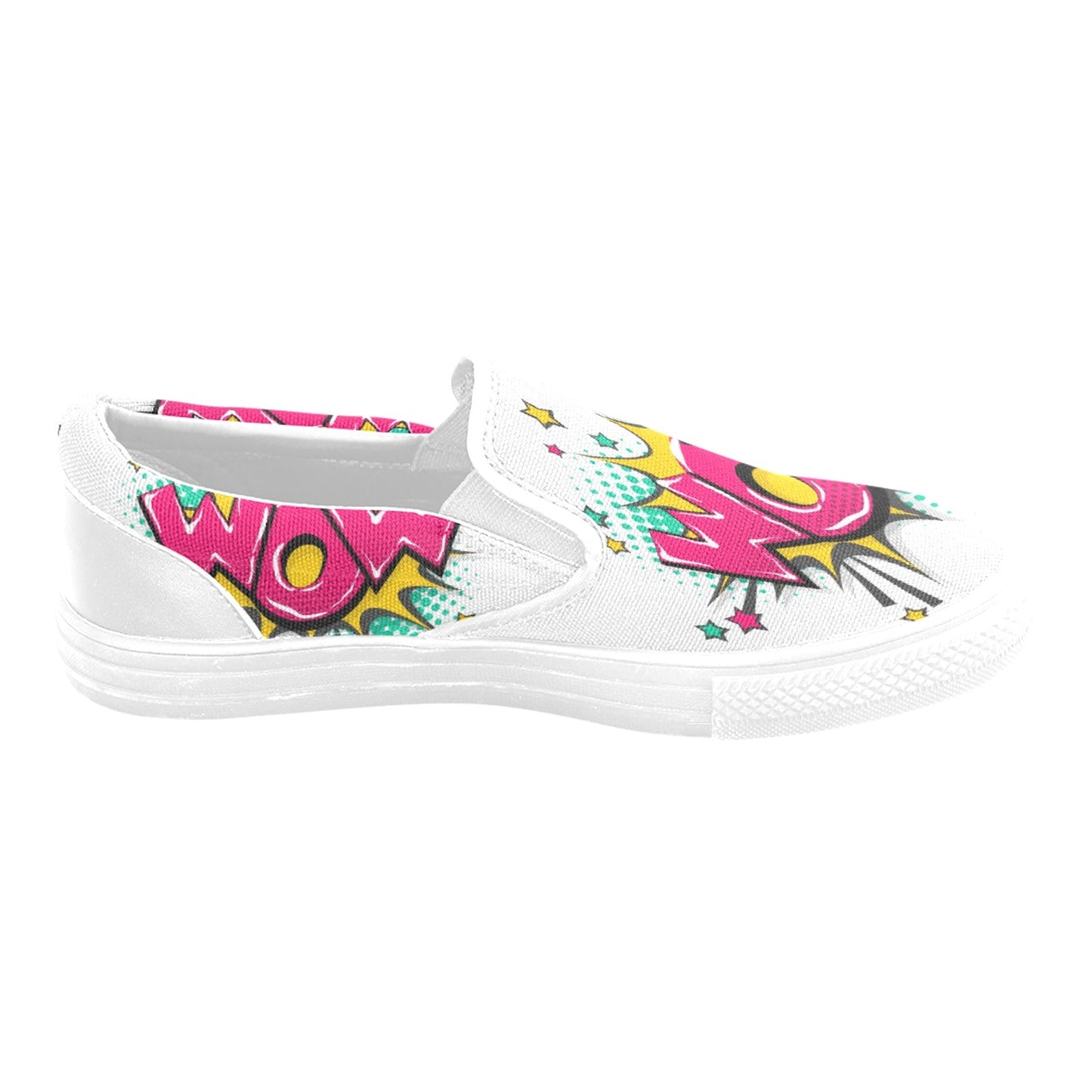 Wow Comic Book Slip-on Shoes