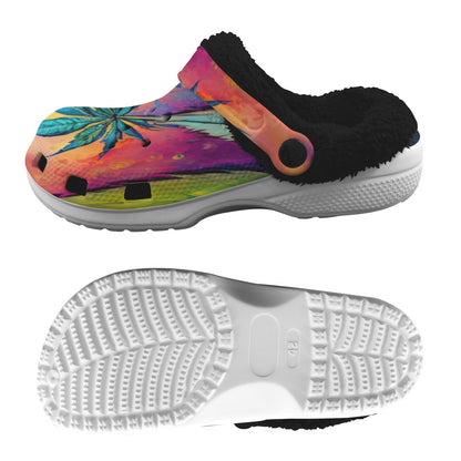 Mary JanePrint Fleece Lined Adults Clogs